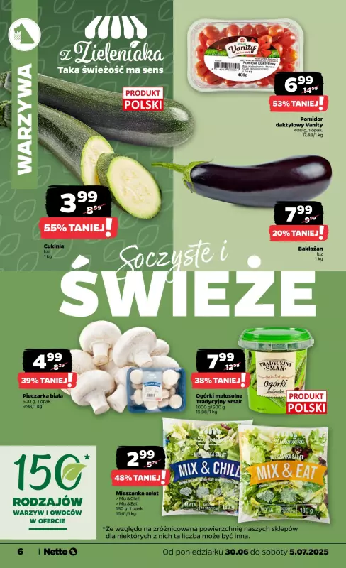 Netto - gazetka promocyjna Gazetka Spożywcza od poniedziałku 30.06 do soboty 05.07 - strona 6
