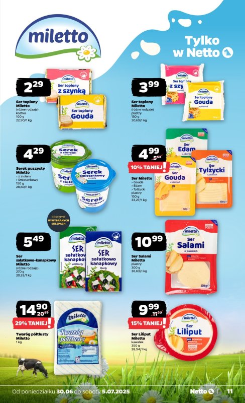 Netto - gazetka promocyjna Gazetka Spożywcza od poniedziałku 30.06 do soboty 05.07 - strona 11
