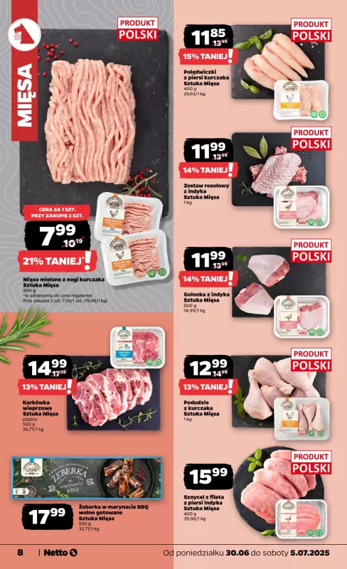 Netto - gazetka promocyjna Gazetka Spożywcza od poniedziałku 30.06 do soboty 05.07 - strona 8