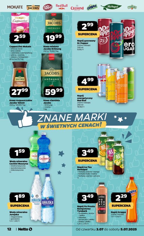 Netto - gazetka promocyjna Gazetka Spożywcza od czwartku 03.07 do soboty 05.07 - strona 12