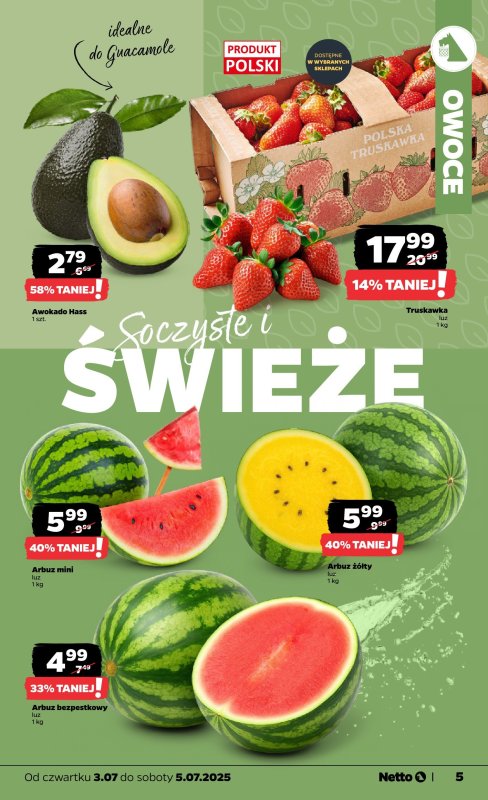 Netto - gazetka promocyjna Gazetka Spożywcza od czwartku 03.07 do soboty 05.07 - strona 5