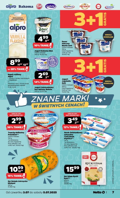 Netto - gazetka promocyjna Gazetka Spożywcza od czwartku 03.07 do soboty 05.07 - strona 7