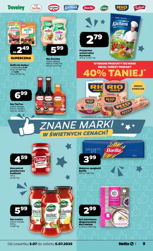 Netto - gazetka promocyjna Gazetka Spożywcza od czwartku 03.07 do soboty 05.07 - strona 9