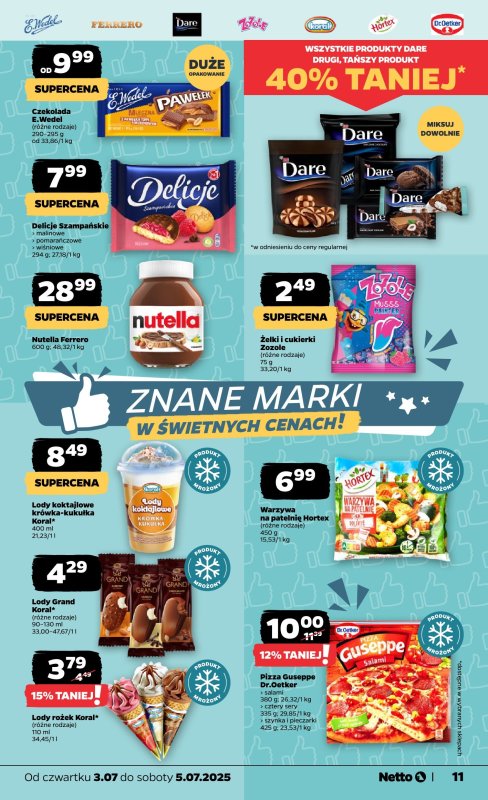 Netto - gazetka promocyjna Gazetka Spożywcza od czwartku 03.07 do soboty 05.07 - strona 11