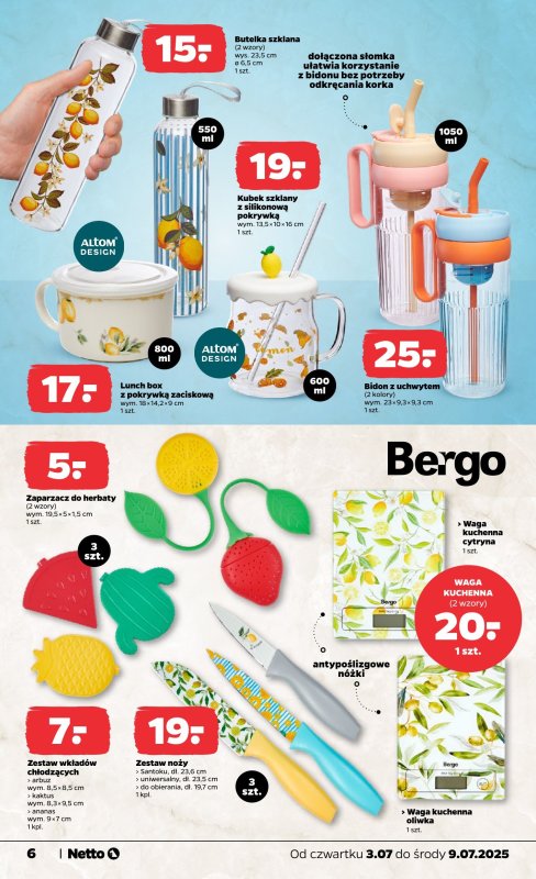 Netto - gazetka promocyjna Gazetka Non Food od czwartku 03.07 do środy 09.07 - strona 6