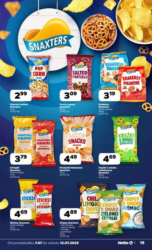 Netto - gazetka promocyjna Gazetka Spożywcza od poniedziałku 07.07 do soboty 12.07 - strona 19