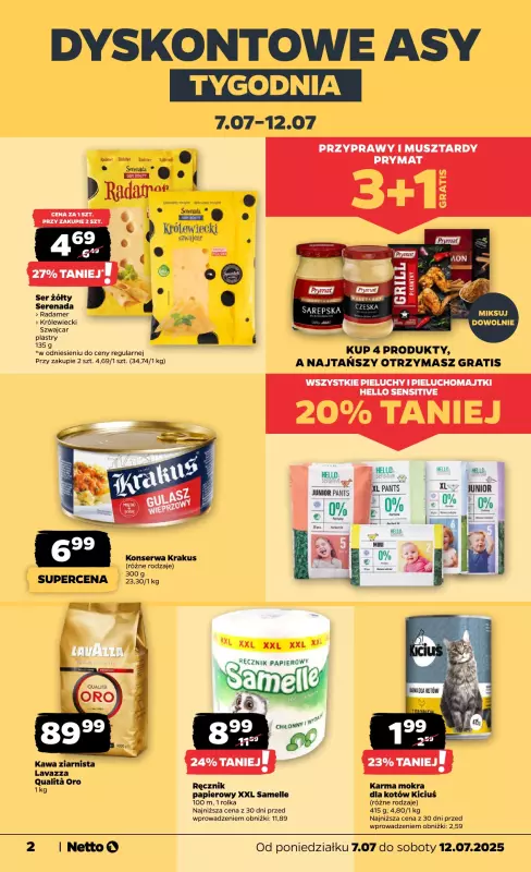 Netto - gazetka promocyjna Gazetka Spożywcza od poniedziałku 07.07 do soboty 12.07 - strona 2