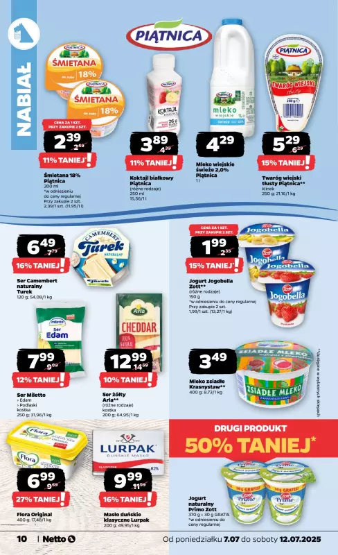 Netto - gazetka promocyjna Gazetka Spożywcza od poniedziałku 07.07 do soboty 12.07 - strona 10