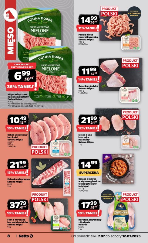 Netto - gazetka promocyjna Gazetka Spożywcza od poniedziałku 07.07 do soboty 12.07 - strona 8