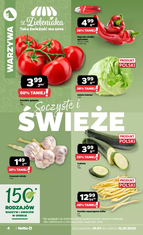 Netto - gazetka promocyjna Gazetka Spożywcza od czwartku 10.07 do soboty 12.07 - strona 4