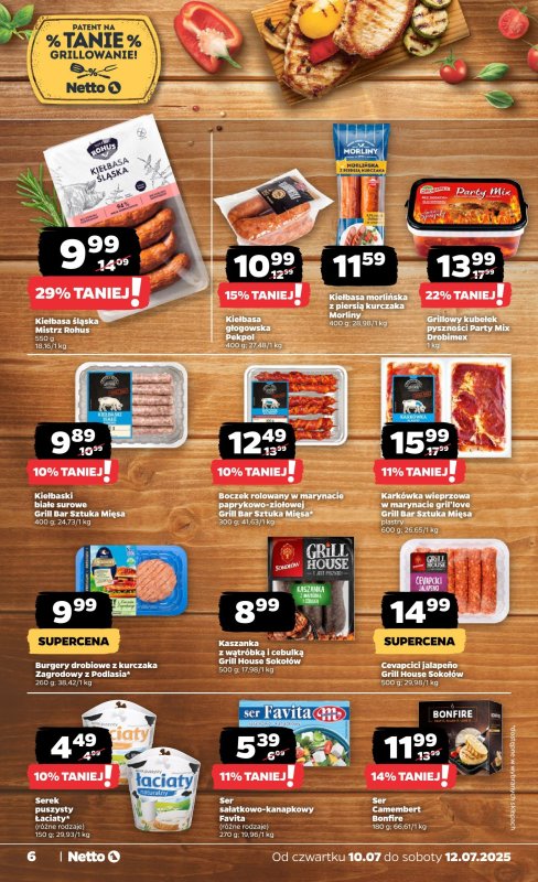 Netto - gazetka promocyjna Gazetka Spożywcza od czwartku 10.07 do soboty 12.07 - strona 6