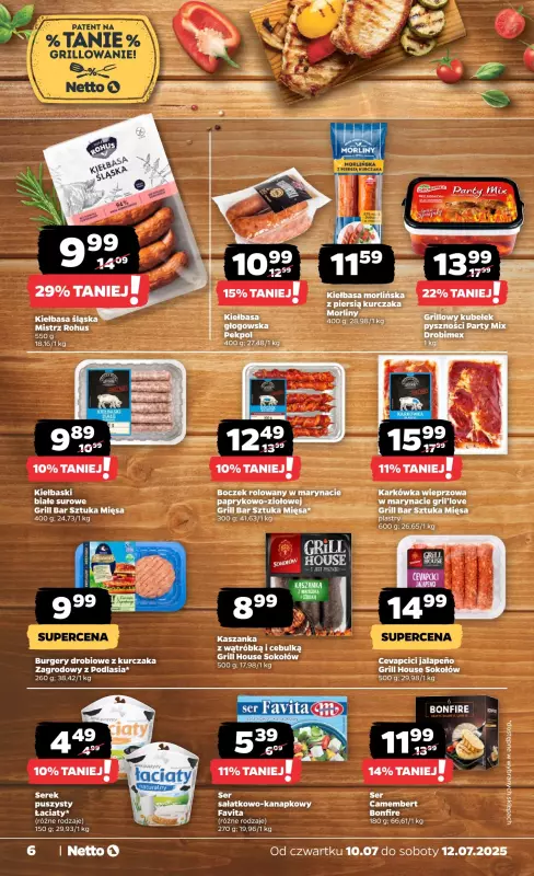 Netto - gazetka promocyjna Gazetka Spożywcza od czwartku 10.07 do soboty 12.07 - strona 6