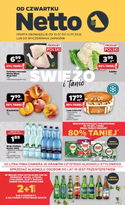 Netto - gazetka promocyjna Gazetka Spożywcza od czwartku 10.07 do soboty 12.07