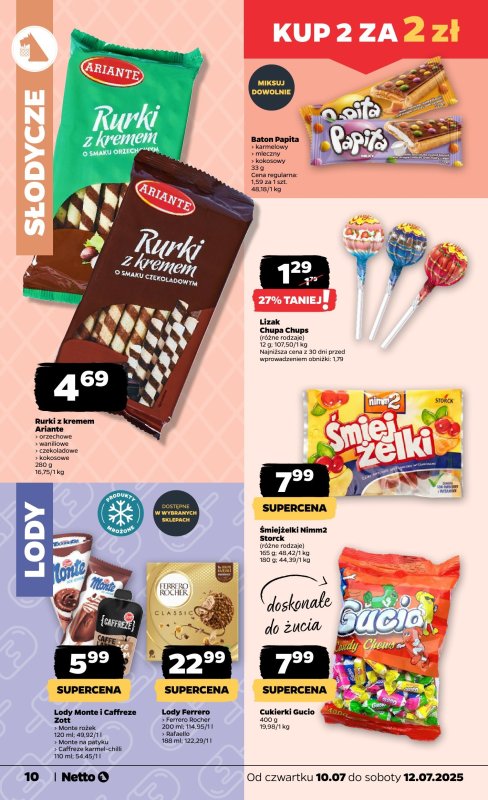 Netto - gazetka promocyjna Gazetka Spożywcza od czwartku 10.07 do soboty 12.07 - strona 10