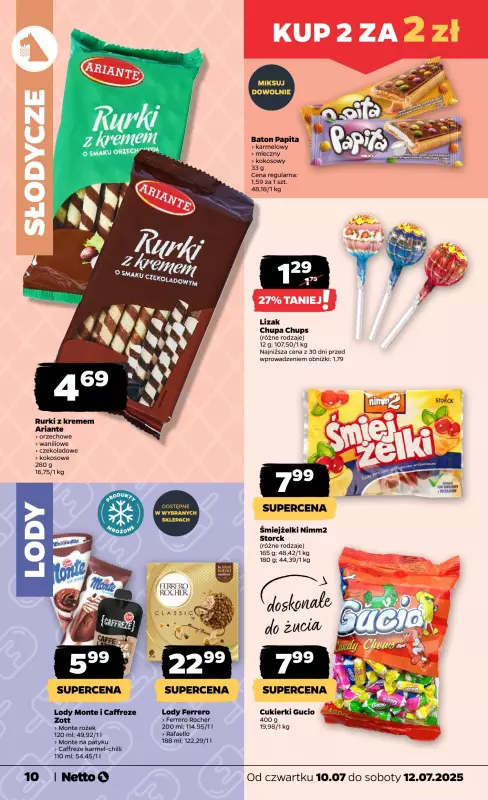 Netto - gazetka promocyjna Gazetka Spożywcza od czwartku 10.07 do soboty 12.07 - strona 10