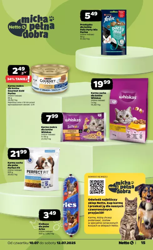 Netto - gazetka promocyjna Gazetka Spożywcza od czwartku 10.07 do soboty 12.07 - strona 15