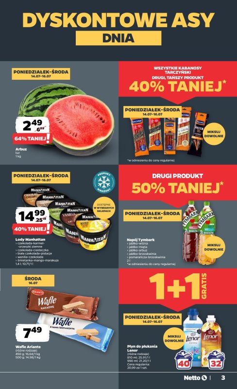 Netto - gazetka promocyjna Gazetka Spożywcza od poniedziałku 14.07 do soboty 19.07 - strona 3