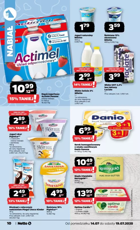 Netto - gazetka promocyjna Gazetka Spożywcza od poniedziałku 14.07 do soboty 19.07 - strona 10