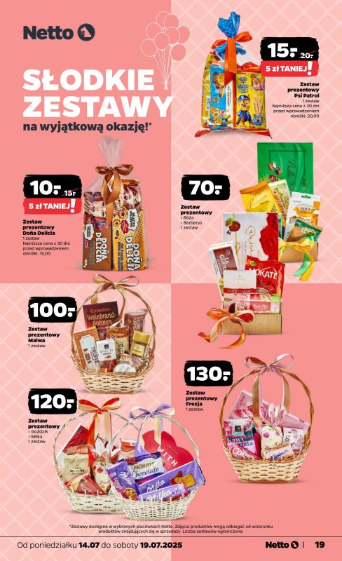 Netto - gazetka promocyjna Gazetka Spożywcza od poniedziałku 14.07 do soboty 19.07 - strona 19