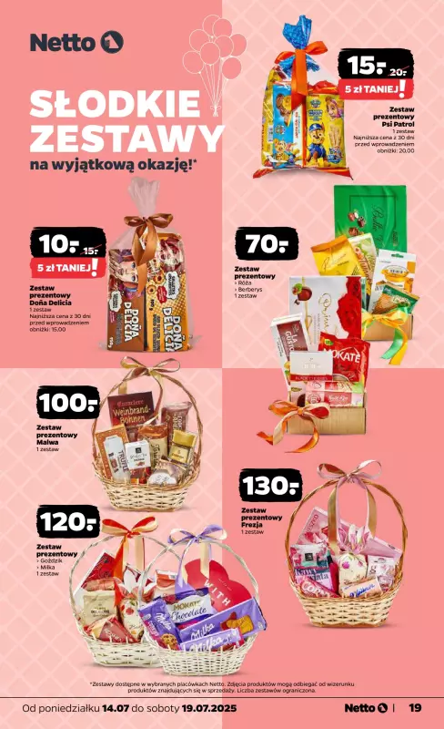 Netto - gazetka promocyjna Gazetka Spożywcza od poniedziałku 14.07 do soboty 19.07 - strona 19