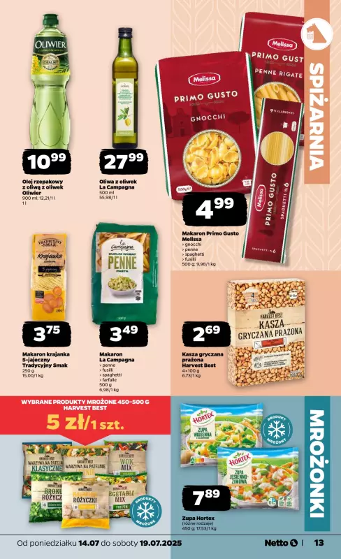 Netto - gazetka promocyjna Gazetka Spożywcza od poniedziałku 14.07 do soboty 19.07 - strona 13