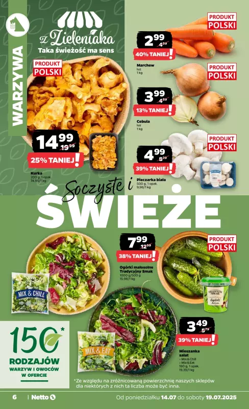 Netto - gazetka promocyjna Gazetka Spożywcza od poniedziałku 14.07 do soboty 19.07 - strona 6