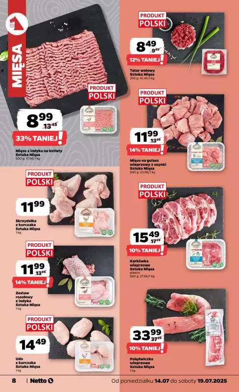 Netto - gazetka promocyjna Gazetka Spożywcza od poniedziałku 14.07 do soboty 19.07 - strona 8
