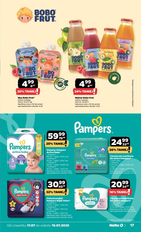 Netto - gazetka promocyjna Gazetka Spożywcza od czwartku 17.07 do soboty 19.07 - strona 17