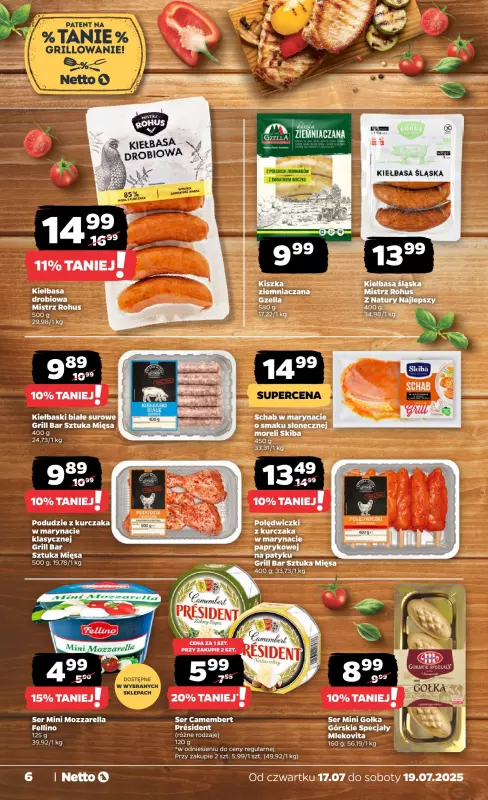 Netto - gazetka promocyjna Gazetka Spożywcza od czwartku 17.07 do soboty 19.07 - strona 6