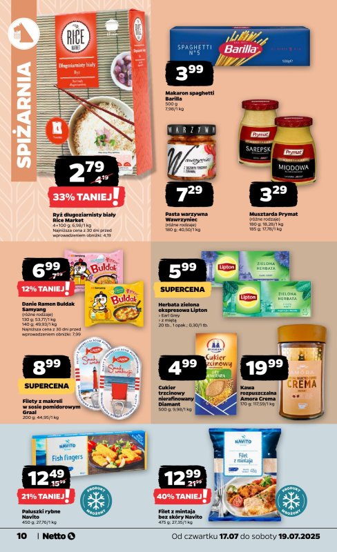 Netto - gazetka promocyjna Gazetka Spożywcza od czwartku 17.07 do soboty 19.07 - strona 10
