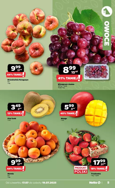 Netto - gazetka promocyjna Gazetka Spożywcza od czwartku 17.07 do soboty 19.07 - strona 5
