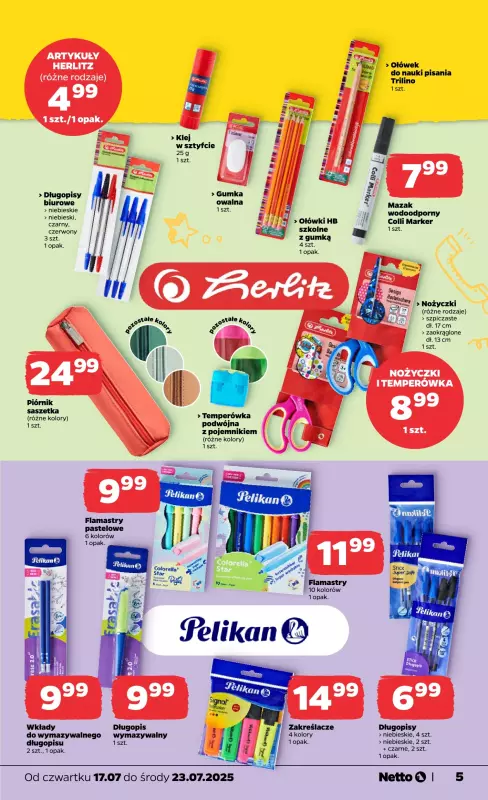Netto - gazetka promocyjna Gazetka Non Food od czwartku 17.07 do środy 23.07 - strona 5