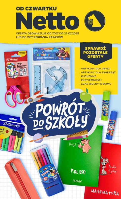 Netto - gazetka promocyjna Gazetka Non Food od czwartku 17.07 do środy 23.07