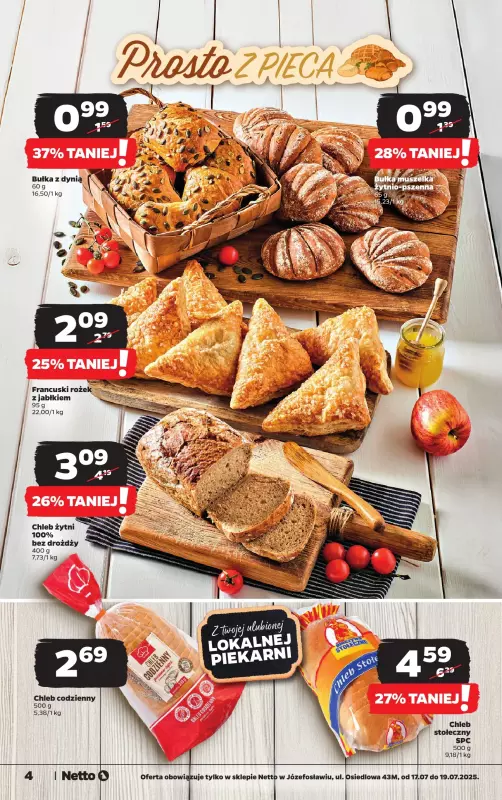 Netto - gazetka promocyjna Józefosław, ul Osiedlowa 43M, Wielkie Otwarcie już w czwartek 17.07! od czwartku 17.07 do soboty 19.07 - strona 4