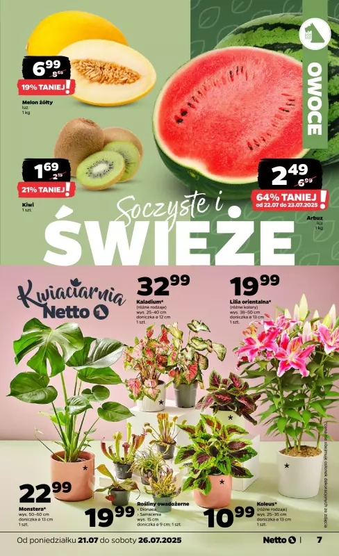 Netto - gazetka promocyjna Gazetka Spożywcza od poniedziałku 21.07 do soboty 26.07 - strona 7