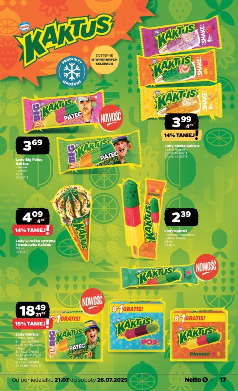 Netto - gazetka promocyjna Gazetka Spożywcza od poniedziałku 21.07 do soboty 26.07 - strona 17