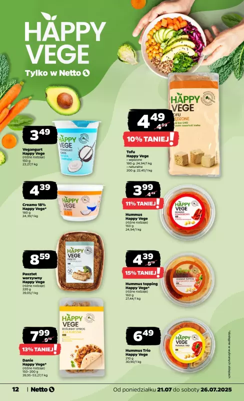 Netto - gazetka promocyjna Gazetka Spożywcza od poniedziałku 21.07 do soboty 26.07 - strona 12