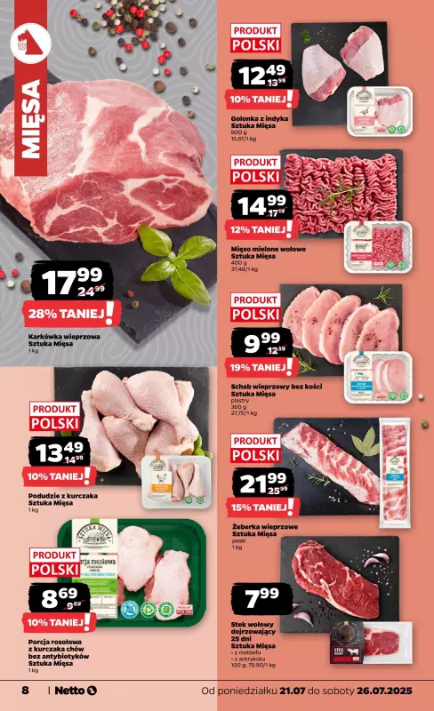Netto - gazetka promocyjna Gazetka Spożywcza od poniedziałku 21.07 do soboty 26.07 - strona 8