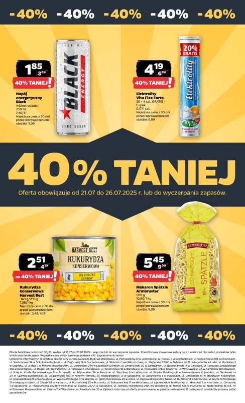 Netto - gazetka promocyjna Gazetka Spożywcza od poniedziałku 21.07 do soboty 26.07 - strona 26