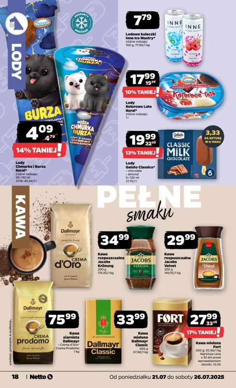 Netto - gazetka promocyjna Gazetka Spożywcza od poniedziałku 21.07 do soboty 26.07 - strona 18