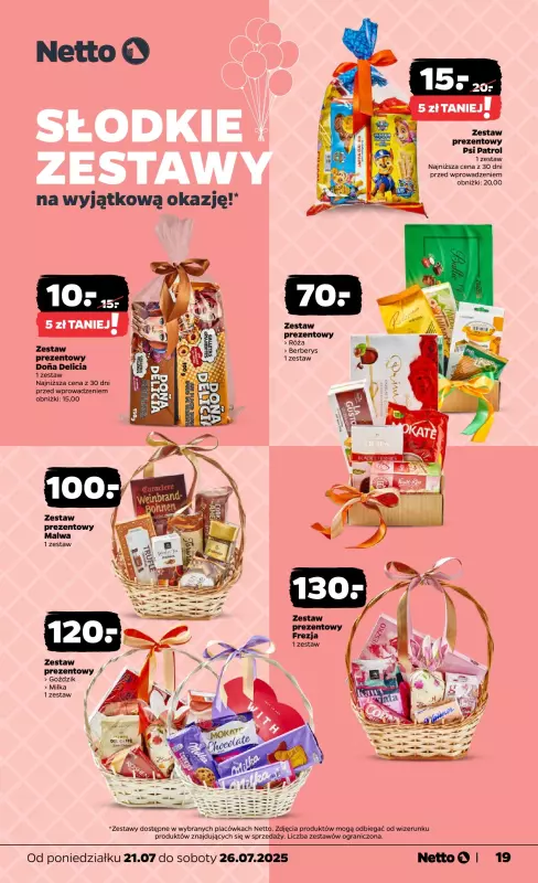 Netto - gazetka promocyjna Gazetka Spożywcza od poniedziałku 21.07 do soboty 26.07 - strona 19
