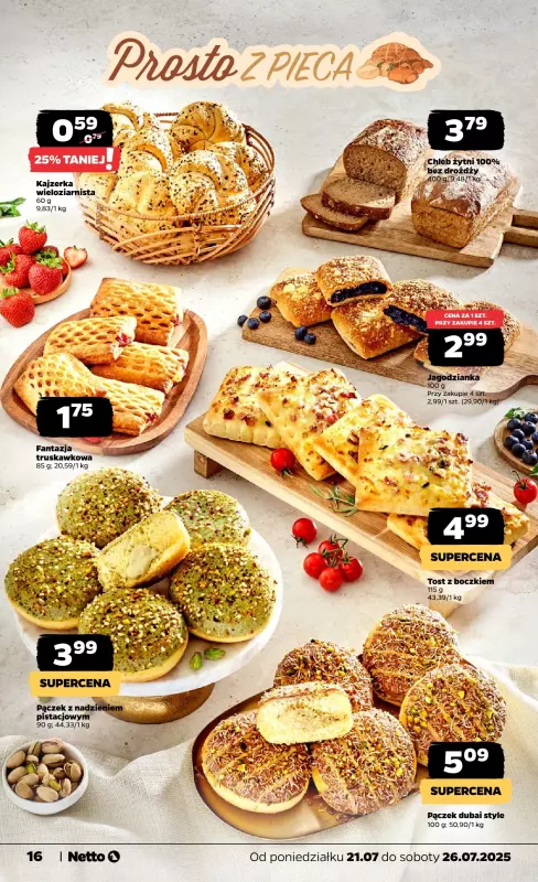 Netto - gazetka promocyjna Gazetka Spożywcza od poniedziałku 21.07 do soboty 26.07 - strona 16