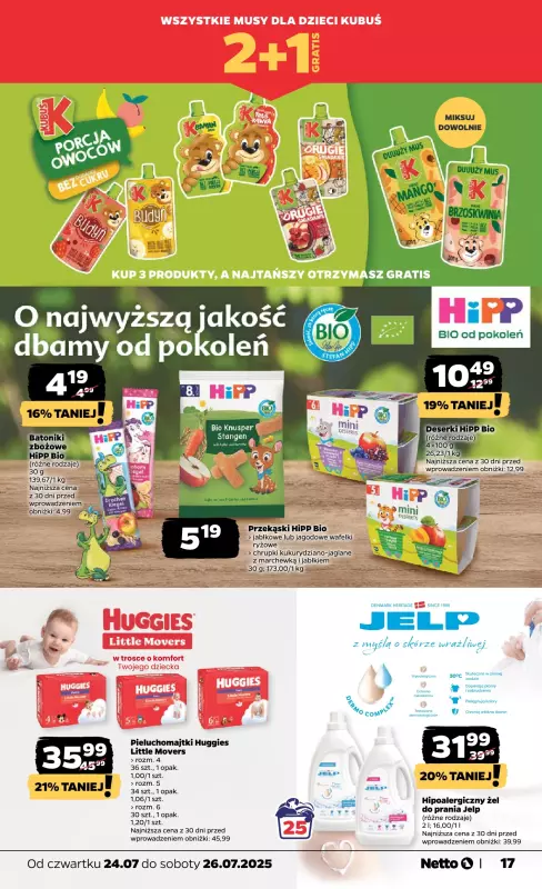 Netto - gazetka promocyjna Gazetka Spożywcza od czwartku 24.07 do soboty 26.07 - strona 17