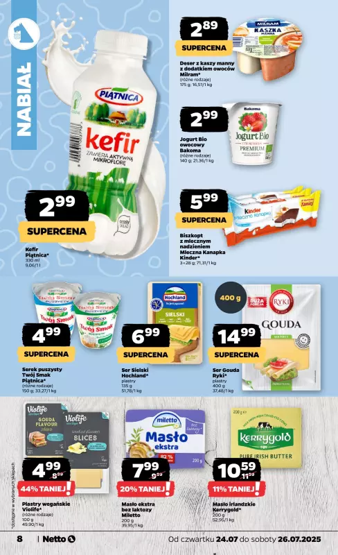 Netto - gazetka promocyjna Gazetka Spożywcza od czwartku 24.07 do soboty 26.07 - strona 8