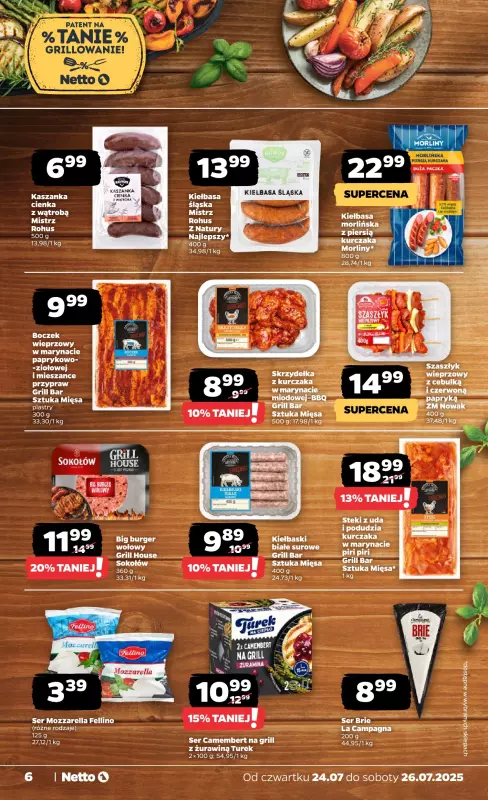 Netto - gazetka promocyjna Gazetka Spożywcza od czwartku 24.07 do soboty 26.07 - strona 6