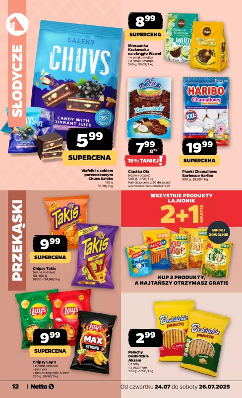 Netto - gazetka promocyjna Gazetka Spożywcza od czwartku 24.07 do soboty 26.07 - strona 12