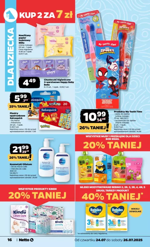 Netto - gazetka promocyjna Gazetka Spożywcza od czwartku 24.07 do soboty 26.07 - strona 16
