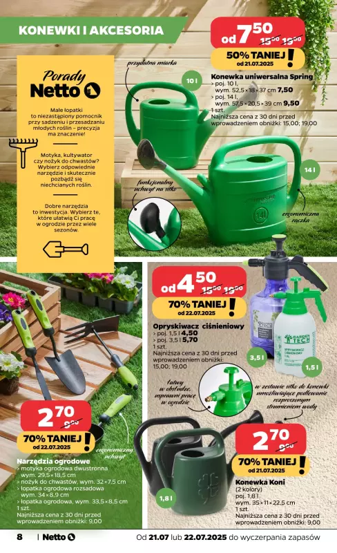 Netto - gazetka promocyjna Katalog Ogród  do czwartku 31.07 - strona 8