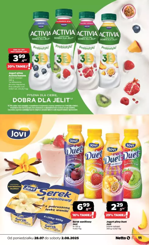 Netto - gazetka promocyjna Gazetka Spożywcza od poniedziałku 28.07 do soboty 02.08 - strona 11