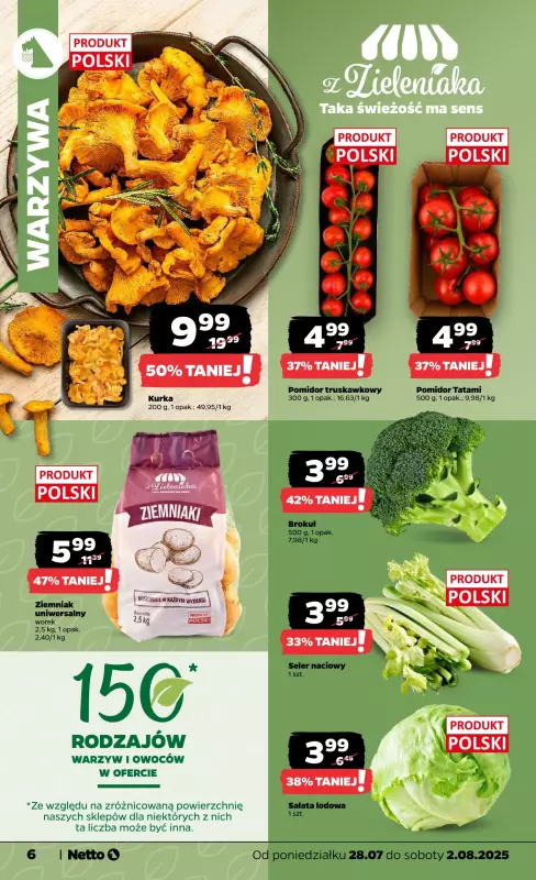 Netto - gazetka promocyjna Gazetka Spożywcza od poniedziałku 28.07 do soboty 02.08 - strona 6